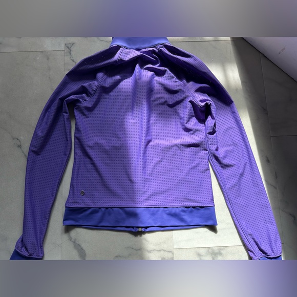 LULULEMON Sweaty Or Not Jacket Lightweight Mesh Run Iris Flower Purple Women's 4 - Picture 6 of 9